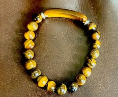 Unisex Quartz Beaded Stretch Bracelet MOOD LUCK ENHANCERS