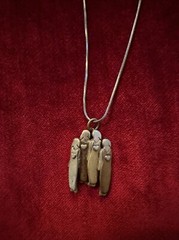 New Four Bond Between Sister Alpaca Silver, Brass, & Copper Necklace By M&O 18”