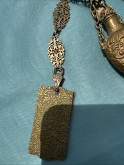 Antique VICTORIAN CHATELAINE WITH 3 ACCESSORIES