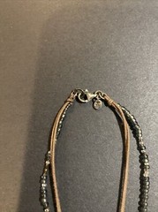 Retired Silpada INDIGO MOOD Blue Quartzite Abalone & Seed Bead Necklace N2227