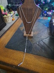 Handmade Vintage Amethyst/Silver Necklace.Unique-Change From One Necklace To Two