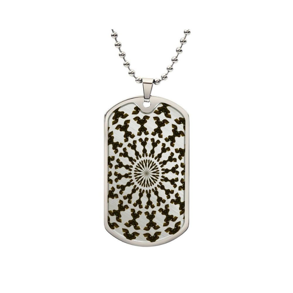 Graphic Dog Tag Pendant + Necklace – Expression Graphic Art