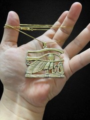 Eye of Horus Protection Pendant — Ancient Egyptian Wadjet Amulet Handmade