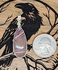 Purple Stichtite And Serpentine Pendant Atlantisite