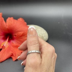 Stunning Unique Handmade 925 Sterling Silver Stackable Band Ring #B102