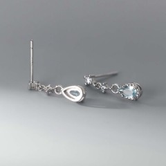 Dainty Water Drop Earrings For Women TearDrop Dangle Drop Earrings Fine Jewelry