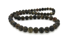 Amber Necklace Gift Round Baltic Amber Raw Healing Unpolished Unisex 15,9g 2067