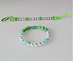 Guts-Glory-Nurse Bracelet and Key Ring-Unique