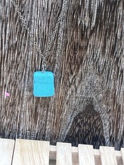Turquoise Smooth Tumbled Crystal Necklace