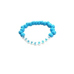 Medical Alert Non Verbal Beaded Bracelet-Blue