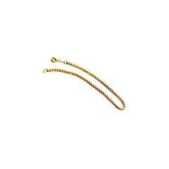 14K Gold Filled Box Chain Anklet: Solid Venetian chain 14K Gold Filled