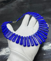 High Quality AA+ Natural Lapis Lazuli Necklace Set Deep Blue Handmade Jewelry