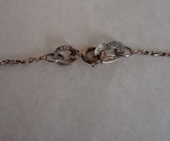 Sterling Silver 20″ Necklace + Sterling Silver Dolphin + Baby + Crystal Pendant