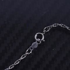 18” 2mm, vintage Italian sterling silver 925 Singapore rope chain necklace