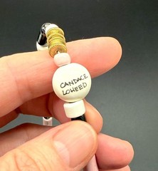 Ruby Z porcelain bead bunny rabbit necklace by Candace Loheed