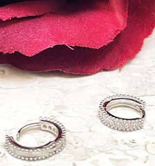 0.5ctw Fine Jewelry Tiny Diamond Earrings Huggie Earrings Handmade Pierre Lorren