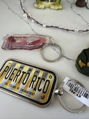 Lot 13 Puerto Rican, Handmade (2)Necklaces, (4)Bracelets,keychains and magnets