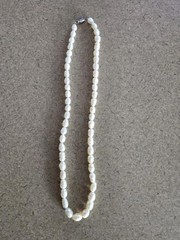 Vintage Fresh Water Pearl Necklace 19″