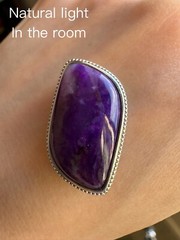 Rare Natural Purple Jade Sugilite Multi-purpose Pendant/ Necklace S925 Silver