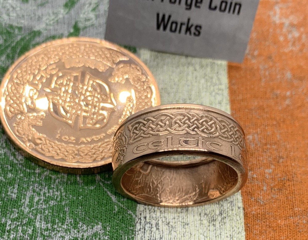 1oz Celtic Lore .999 Copper Coin Ring Celtic Knot Irish Ireland Scottish
