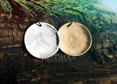 Greek Spartan Shield Pendant in Sterling Silver or Bronze — 300/Leonidas/Lambda