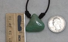 Amazonite Natural Stone Handmade Adjustable Necklace, 2 mm Waxed Cord.