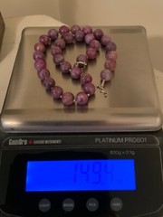Huge Ruby Beads Necklace Artisan Handcrafted