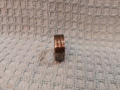 2005 Kennedy Half Dollars size 11-1/2 coin ring handmade mixed metals