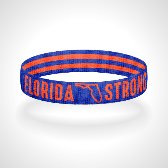 Florida Strong Reversible Wristband Bracelet Multiple Colors Available