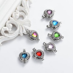 Birthstone Heart Urn Necklace for Ashes Crystal Cremation Jewelry W/vial Jewelry