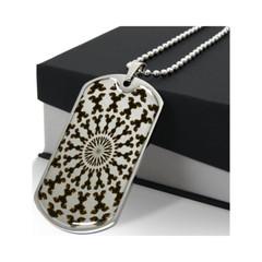 Graphic Dog Tag Pendant + Necklace – Expression Graphic Art