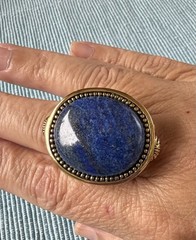 Barse Studio Lapis Lazuli Golden Bronze Southwestern Style Set