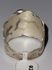 White Buffalo Cigar Band – size 6 Ring – SS 925 – handmade