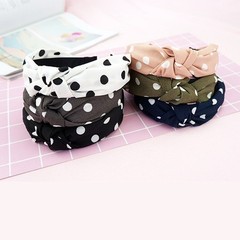 Women’s Knot Hairband Wide Floral Polka Dot Bow Vintage Hairband Headband