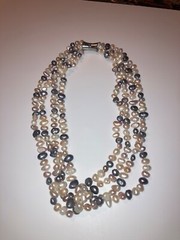 Multi-Color Biwa Potato Pearls 16” Necklace