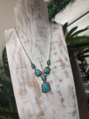 Barse Western Turquoise Sterling Silver Necklace