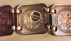 Vintage Siam copper Unisex bracelet size Average