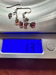 Faceted Gemstone Briolette Gold Filled Dangle Earrings Garnet Topaz Quartz