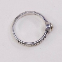 Sz 7 Vtg Brighton Sayan Sterling Silver Handmade Ring, 925 Band W/ Swirly