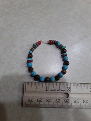 Handmade beaded bracelet- elastic thread- see 2nd picture for size SKU#016