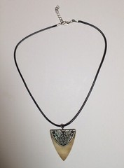 Horn Western Style Shaped Pendent Necklace Handmade