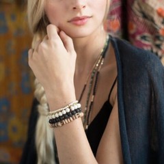 Scout Curated Wears PICTURE JASPER STONE Stacking Bracelet Jewelry SS009