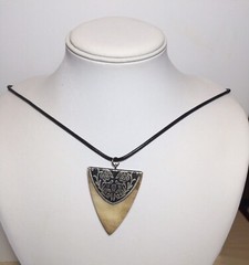 Horn Western Style Shaped Pendent Necklace Handmade