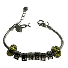 Faith Womens Bracelet Spiritual Warrior Camo Jesus European Charms Jewelry