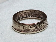 JOHN ADAMS – Size 12 Presidential Dollar Coin Ring