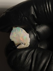 Natural Opal Pendant Rough Darker Base
