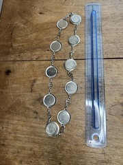Genuine Buffalo Nickel 10 Coin Necklace – Steel chain