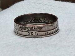OLYMPIC, WA. – Size 9 State Quarter Coin Ring