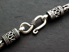 925 Sterling Silver Bali Chain,Byzantine Bracelets.Various Lengths & Sizes