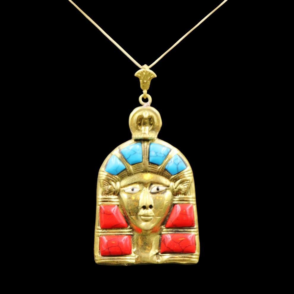 UNIQUE Copper Pendant Necklace Ancient Egyptian Queen HATHOR «Goddess of Love»
